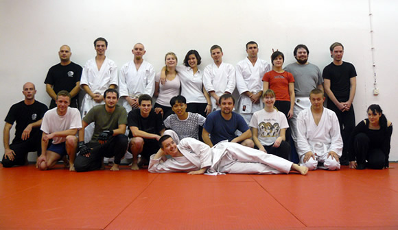 Gruppenfoto im Dojo